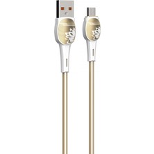 Ldnıo Hızlı Şarj Kablosu Lightning 2m Gold LS832