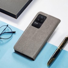 BDT Market Xiaomi Redmi K40S Için Kılıf Kısa Kayış Dört Yapraklı Yonca Deri Kılıf Flip (Yurt Dışından)