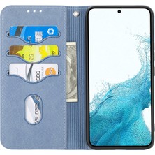 Seashell Digital Samsung Galaxy A25 5g 5g Dokuma Doku Pu Deri Strap Grey Telefon Kılıfı (Yurt Dışından)