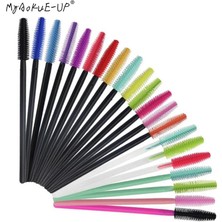 Mingming Shop Çok Licone Maskara Değneklerini Aplikatör Tek Kullanımlık Kirpik Fırçaları Tarak Güzellik Makyaj Fırçası Kadınlar Için Kirpik Uzatma Araçları (Yurt Dışından)