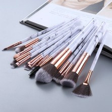 Mingming Shop STIL10 15 Adet Adet Mermer Makyaj Fırça Seti Göz Farı Fondöten Pudra Kenar Kontrol Fırçası Makyaj Fırçası Maquiagem Cosmetic Beauty (Yurt Dışından)