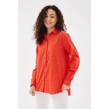 Fashion Friends Pamuklu Regular Fit Gömlek Bayan Gömlek 24Y0390K1