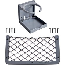 Goldsea Tekne Seti 1 Adet Katlanır Bardaklık 1 Adet Eşya Filesi 32X17CM Gri