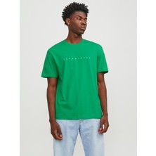 Jack & Jones Star Erkek Yeşil Yuvarlak Yaka Tişört