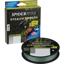 SPİDERWİRE Spider Wire 8 Braid & Fluorocarbon Duo Spool System 150 & 50 Mt Moss Green/Clear Misina