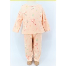 Pieros Baby Kız Bebek Pijama Badi ve Pantolon 2'li Takım 0112