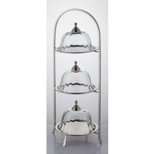 Lamedore Kek Standı Kapaklı Yuvalark 3 Katlı 26*21*62,5 cm