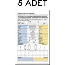 Dağtaş Kırtasiye Folix Kaza Hasar Tespit Tutanağı 5 Adet