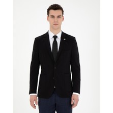 Pierre Cardin Erkek Siyah Esnek Fit Blazer Ceket 50287775-VR046