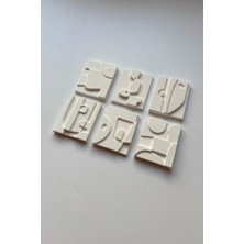 Sin İstanbul 6'lı Picasso Buzdolabı Magneti Beyaz