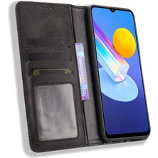 Bdt Shop Vivo Y72 5g Manyetik Kapatma Pu Deri Cüzdan Için Telefon Kılıfı (Yurt Dışından)