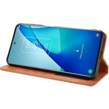 Bdt Shop Tcl 20 5g/tcl 20S Pu Deri Cüzdan Manyetik Kapatma Için Telefon Kılıfı (Yurt Dışından)