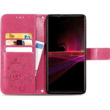 Bdt Shop Sony Xperia 1 Iii Dört Yapraklı Yonca Zarif Iş Kısa Kayış Için Telefon Kılıfı (Yurt Dışından)