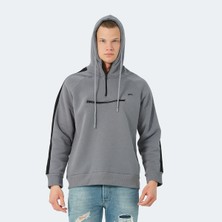 Slazenger KLEMENT IN Erkek Slim Fit Sweatshirt Koyu Gri