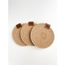 Tropik Home 4'lü Hasır Bardak Altlığı