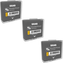 Silka Hamur Silgi Gri Art-26 (3 Adet)