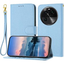 Manyi Mall Oppo Bulmak Için Telefon Kılıfı X6 Pro Flip Folio Pu Deri Litchi Desen Cüzdan (Yurt Dışından)