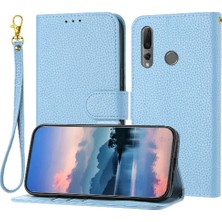 Manyi Mall Telefon Kılıfı Için Huawei Y9 Başbakan 2019 Litchi Desen Flip Folio Pu Deri (Yurt Dışından)