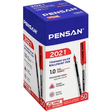 Pensan 2021 1.0 Üçgen Tükenmez Kalem 50 Adet