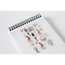 Liyacraft Women Flower Sticker Seti Planner Ajanda Bullet Journal Için Uygun Set