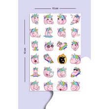 Liyacraft Pembe Uni. Sticker Seti Planner Ajanda Bullet Journal Için Uygun Set