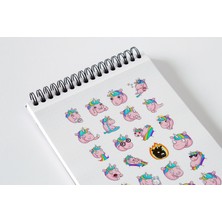 Liyacraft Pembe Uni. Sticker Seti Planner Ajanda Bullet Journal Için Uygun Set