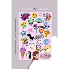 Liyacraft Super Girl Sticker Seti Planner Ajanda Bullet Journal Için Uygun Set