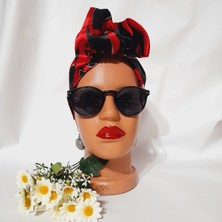 Oben Hobi Afrika Modeli Telli Bandana Saç Aksesuarı Özel Tasarım Kumaştan Yapılmış Kadın Saç Tokası Saç Bansı