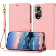 MY Boutique1 Huawei Nova 9 Için Telefon Kılıfı Cüzdan Kart Yuvaları Tutucu Litchi Desen Flip (Yurt Dışından)