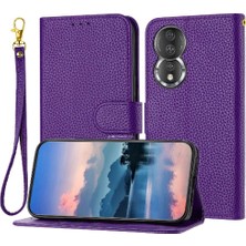 MY Boutique1 Onur 80 Cüzdan Litchi Desen Kart Yuvaları Için Telefon Kılıfı Tutucu Flip Folio (Yurt Dışından)