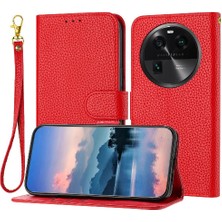 MY Boutique1 Oppo Bulmak Için Telefon Kılıfı X6 Pro Flip Folio Pu Deri Litchi Desen Cüzdan (Yurt Dışından)