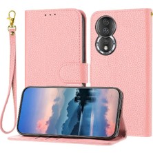 MY Boutique1 Onur 80 Cüzdan Litchi Desen Kart Yuvaları Için Telefon Kılıfı Tutucu Flip Folio (Yurt Dışından)