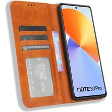 MY Boutique1 Infinix Not 30 Pro Pu Deri Manyetik Kapatma Cüzdan Için Kılıf (Yurt Dışından)