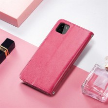 MY Boutique1 Samsung Galaxy A22 5g Için Kılıf Zarif Iş Dört Yapraklı Yonca Deri (Yurt Dışından)