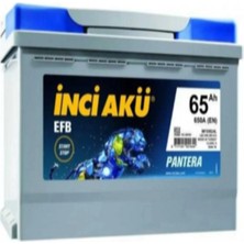 Inci Efb Max Tıgrıs 12V 65 Amper Alçak Tip Efb (Start-Stop) Akü.!! Yeni-Güncel Üretim.!!