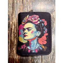 Street Bag Frida Desenli Etnik Otantik Desenli Bölmeli Kullanışlı Cüzdan