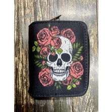 Street Bag Kuru Kafa Desenli Etnik Otantik Desenli Bölmeli Kullanışlı Cüzdan