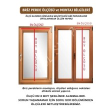 Venarde Concept Gri Renk Keten Tül Kelebek Perde, Briz Çubuklu Perde