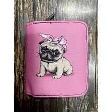 Street Bag Köpek Desenli Etnik Otantik Desenli Bölmeli Kullanışlı Cüzdan