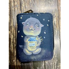 Street Bag Hayvan Desenli Etnik Otantik Desenli Bölmeli Kullanışlı Cüzdan