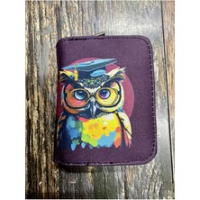 Street Bag Baykuş Etnik Otantik Desenli Bölmeli Kullanışlı Cüzdan