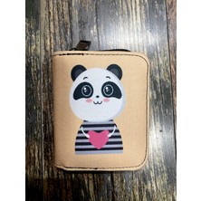 Street Bag Panda Desenli Etnik Otantik Desenli Bölmeli Kullanışlı Cüzdan