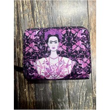 Street Bag Frida Desenli Etnik Otantik Desenli Bölmeli Kullanışlı Cüzdan