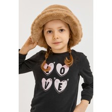 Benitto Kids Benittokids Kız Çocuk Peluş Bucket Şapka 7001