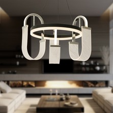 Apliqa Debora 3 Lü 51 Watt Ledli Modern Tasarım Oturma Odası Salon Avize
