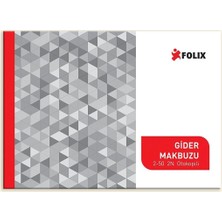 Folix Gider Makbuzu 14 x 20 cm 2-50 2 Nüsha Otokopili 6'lı