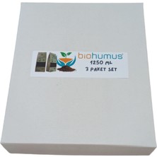 Biohumus Organik Bitki Besin Gübresi Biohumus Humic 1250 ml 3 Adet Set