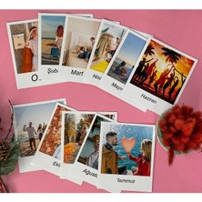 Giftstime Sevgililer Günü Özel Hatıra Ayları Fotoğraf Anı Kağıdı Polokart