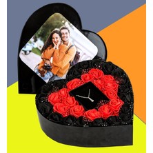 Giftstime Fotoğraflı New Kalp Kutu Çiçek Kolye Sevgiliye Özel