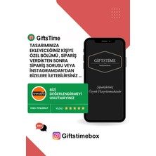 Giftstime Fotoğraflı Yeni Kalp Kutu Tasarımlı Kupa Cüzdan Çikolata 2'li Çerçeli Set